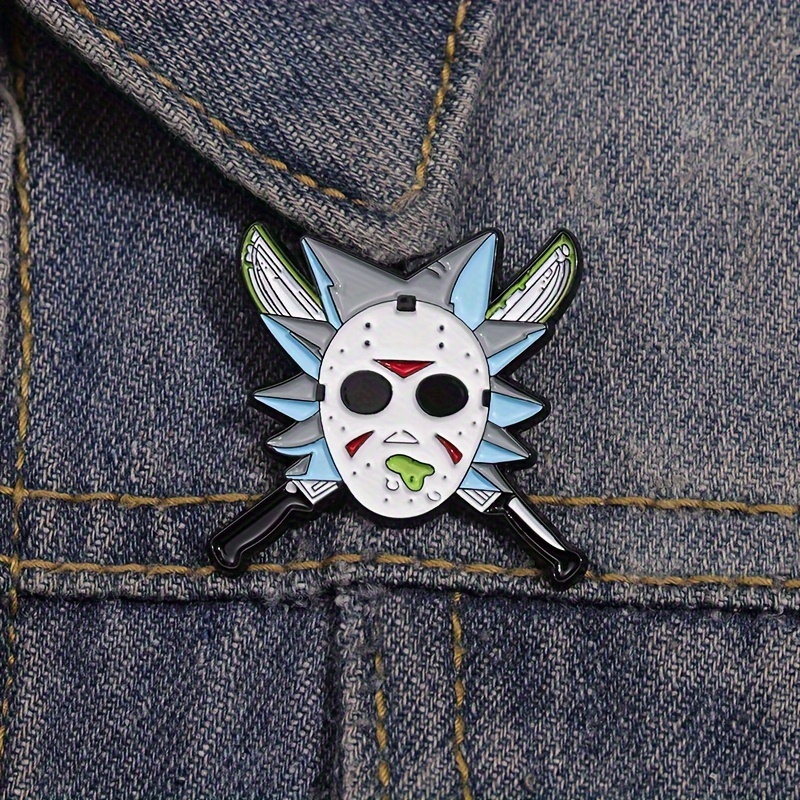 

Double Blade Killer Mask Cartoon - Exquisite Gift Accessories Badge Backpack Clothing Accessories