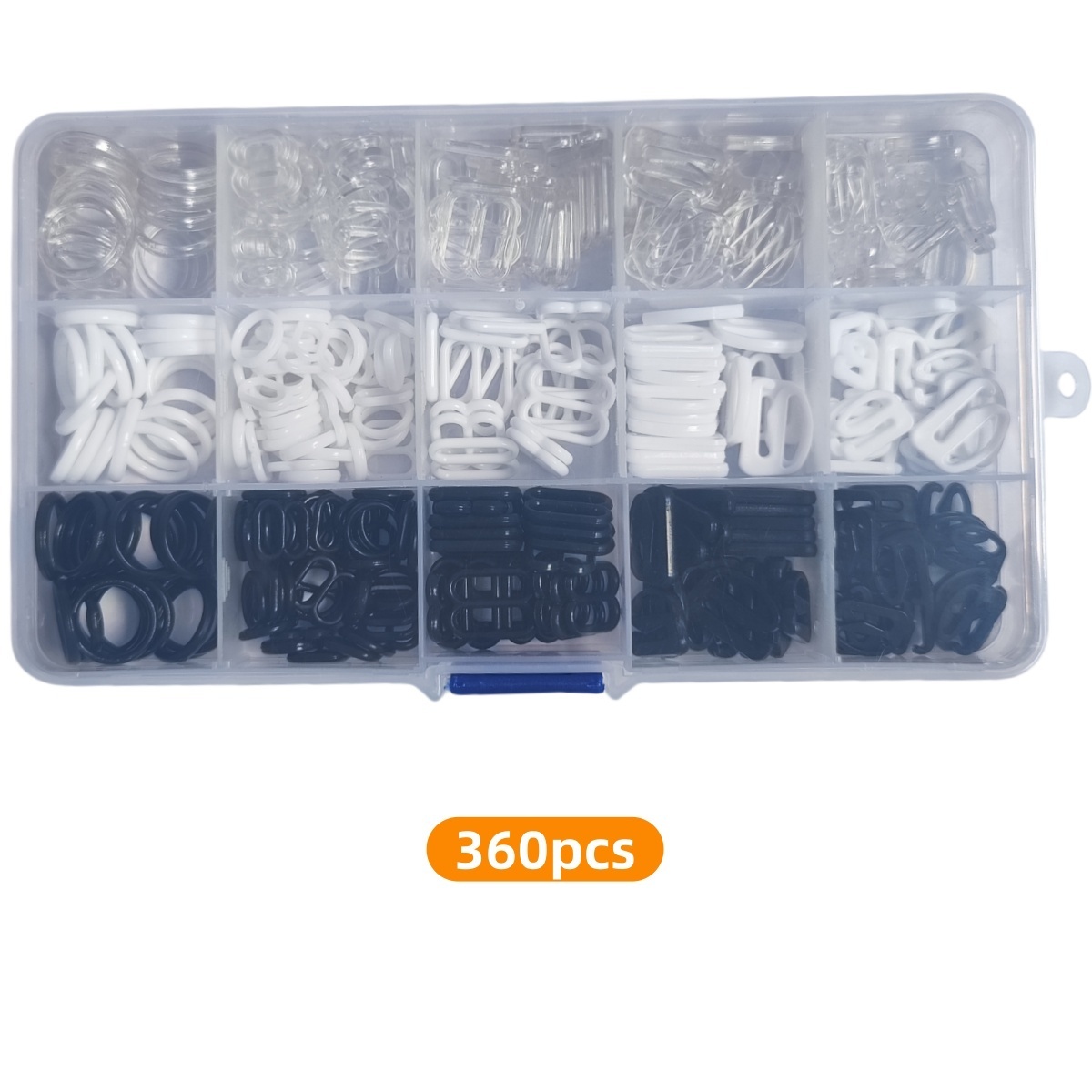 360pcs Bra Strap Adjuster Clips For Swimwear And Lingerie Accessories