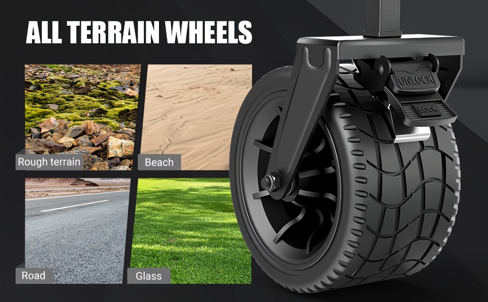 2-in-1 Multifunctional Folding Wagon Car, Convertible Beach Chair, 650LBS Large Capacity Wagon Car, Foldable Portable Grocery Wagon Car, Adjustable Backrest, All Terrain Travel Wagon Car Suitable for Grocery, Sports, Garden Shopping And Camping