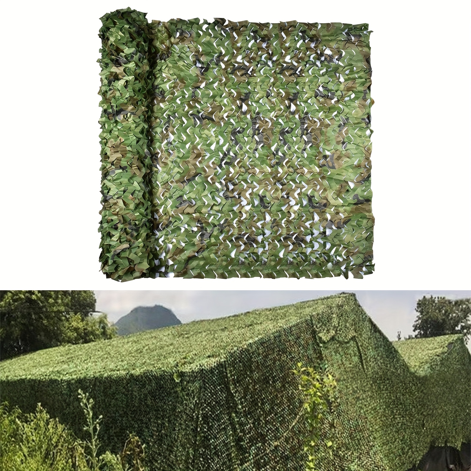Image of Durable Camouflage Sunshade Net, Choose Camouflage Net In Multiple Scenes, Lightweight And Suitable For Outdoor Use, And Store, Outdoor Hunting, Decoration, Party Decoration, Courtyard Sunshade, 1pc