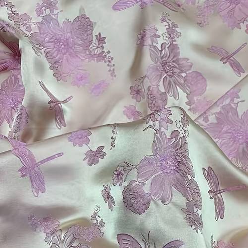 item picture high end silky glossy dragonfly fabric suitable for handmade diy storage bags skirts vests and hair ties