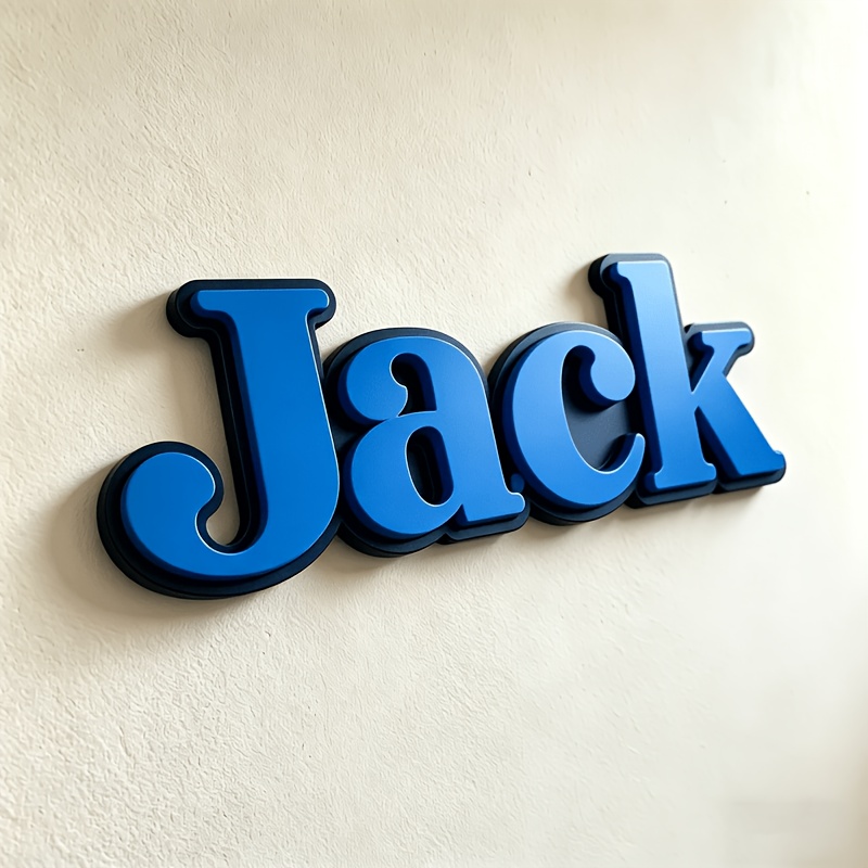 TEMU 1pc Customizable Acrylic Nameplate, Height 7cm/2.76inch, Width Of Letters. Multiple Colors Available, Suitable For Bedroom Nameplates, Weddings,