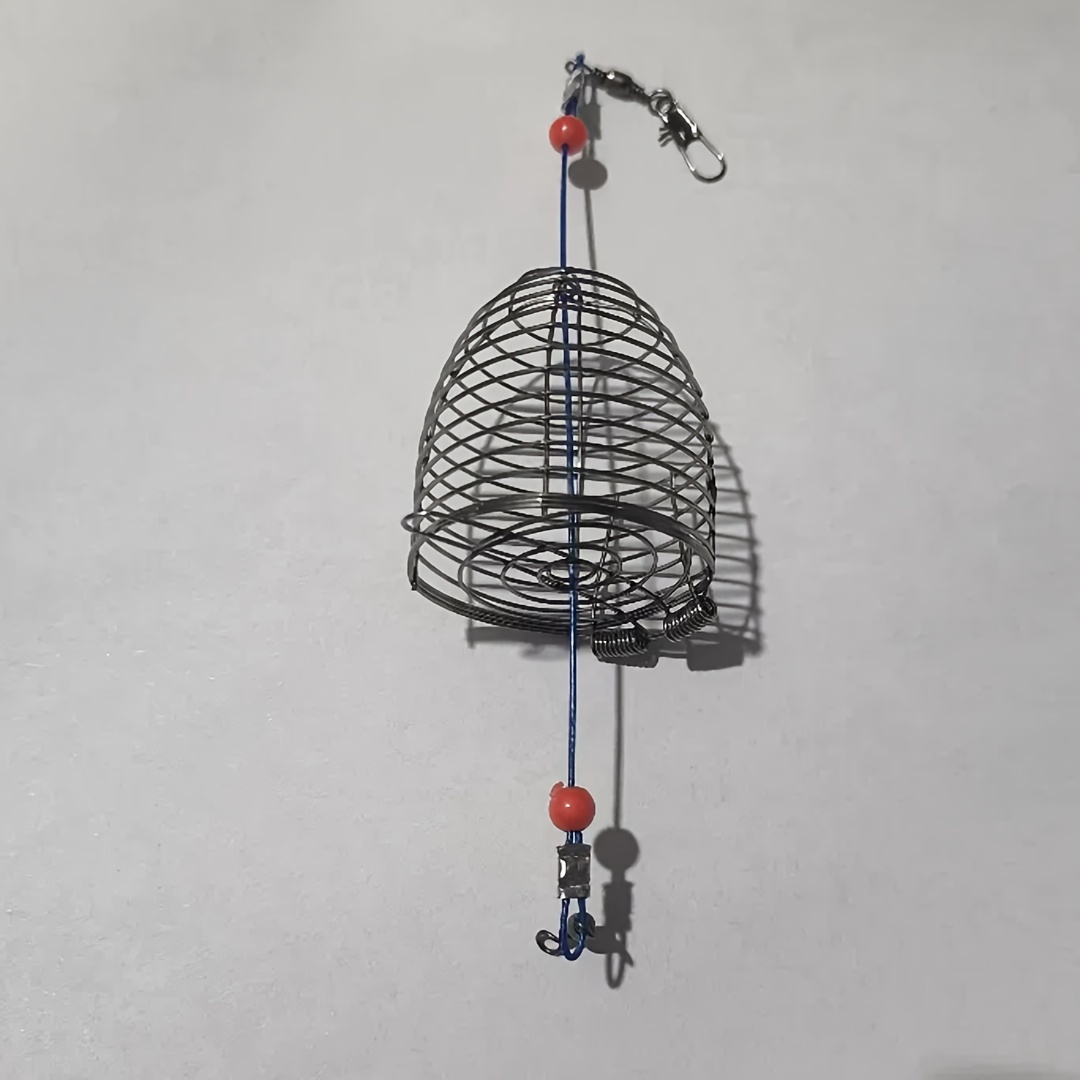 Stainless Steel Bait Cage For Effortless Fishing - Holding Lures And Feeding Fish