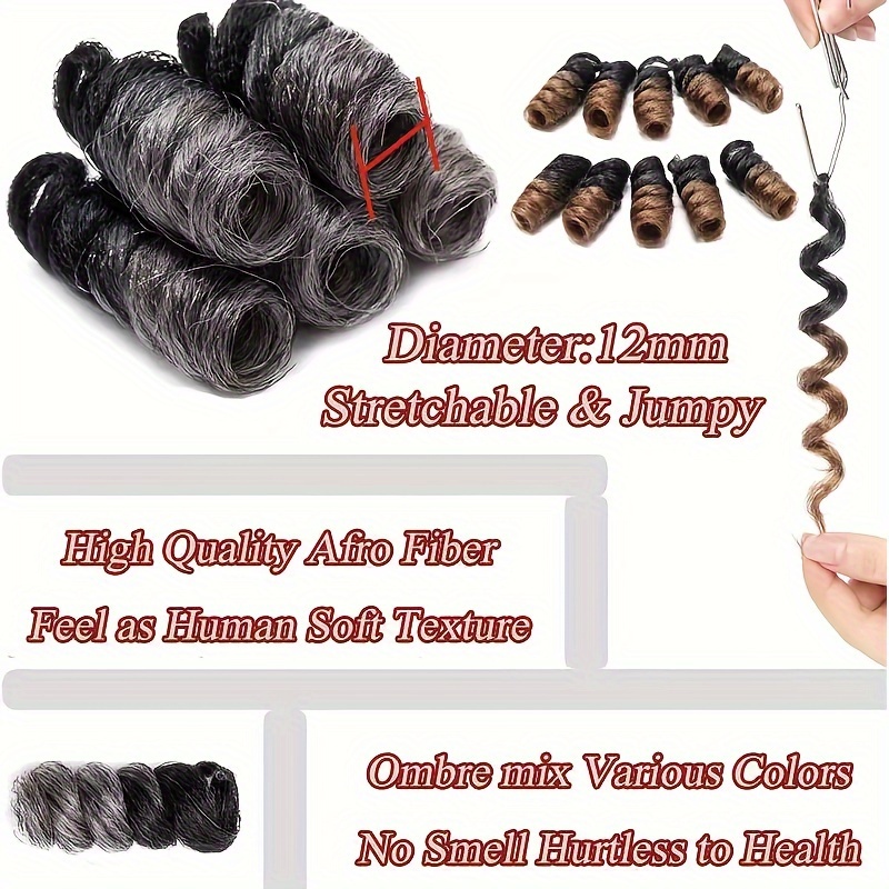 60 roots 10inch jamaican bounce  y crochet braids hair extensions 12mm   diameter tapered cut   wand short bouncy for 3packs details 0