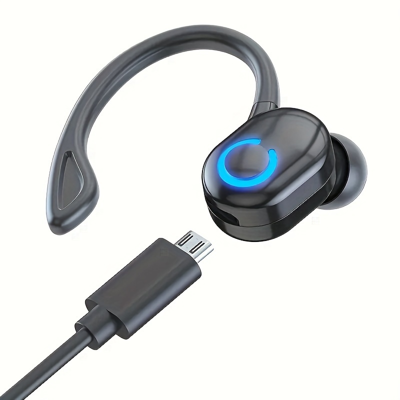 Ruihongxing Long-Lasting Wireless Earbuds with HD Voice Calls, Rechargeable Battery, 5, 0mm Driver & Noise Cancellation, USB-C Charging, Compact Design for Business, Gym, Travel - Black & White, Wireless Earbuds for Phone, Workout Headphones, Sleek Headphones, Durable Headphones