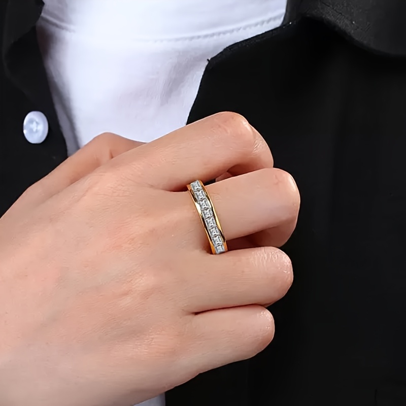 Never-Tarnish 18K Gold Plated Wedding Ring