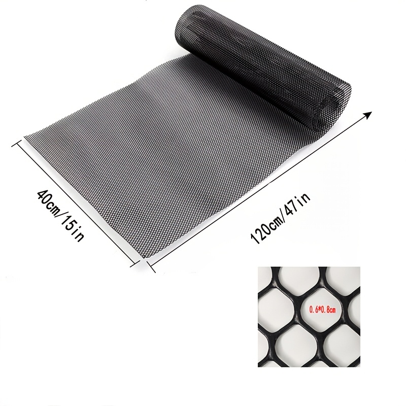 E-shop Passendes 3D ABS-Kunststoff-Rennwaben-Luftauslass-Spoiler - 120cm x 4.96in Frontgrill-Mesh für Verbesserten , Langlebig & Einfache Installation