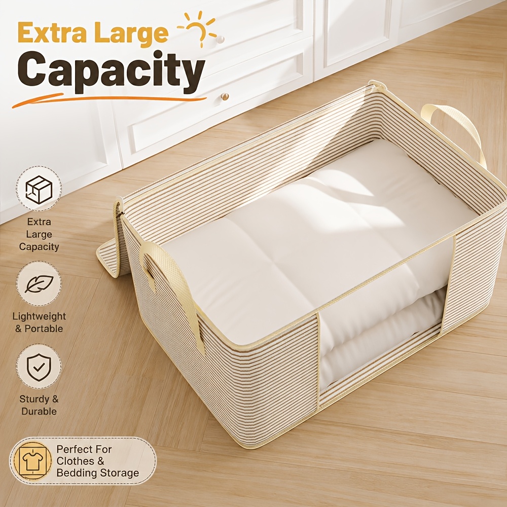 3pcs Extra Large Storage Bag for Quilt and Clothes