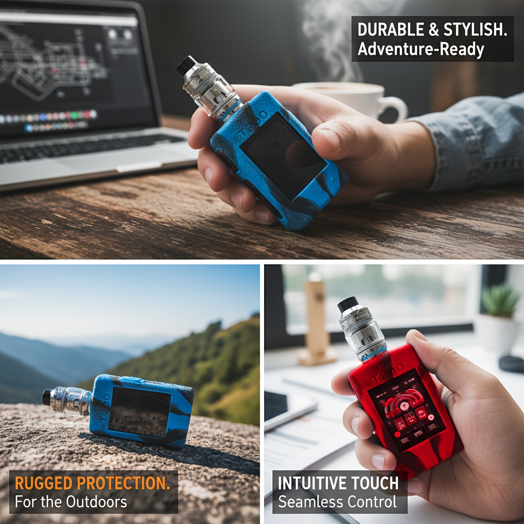 vapes temu Suitable for * Device Protective Case * * Skin Texture Silicone Soft Shell  * Pod Additions, Valentine'S Day Gifts, Christmas Gifts, New Year'S Gifts main image 1