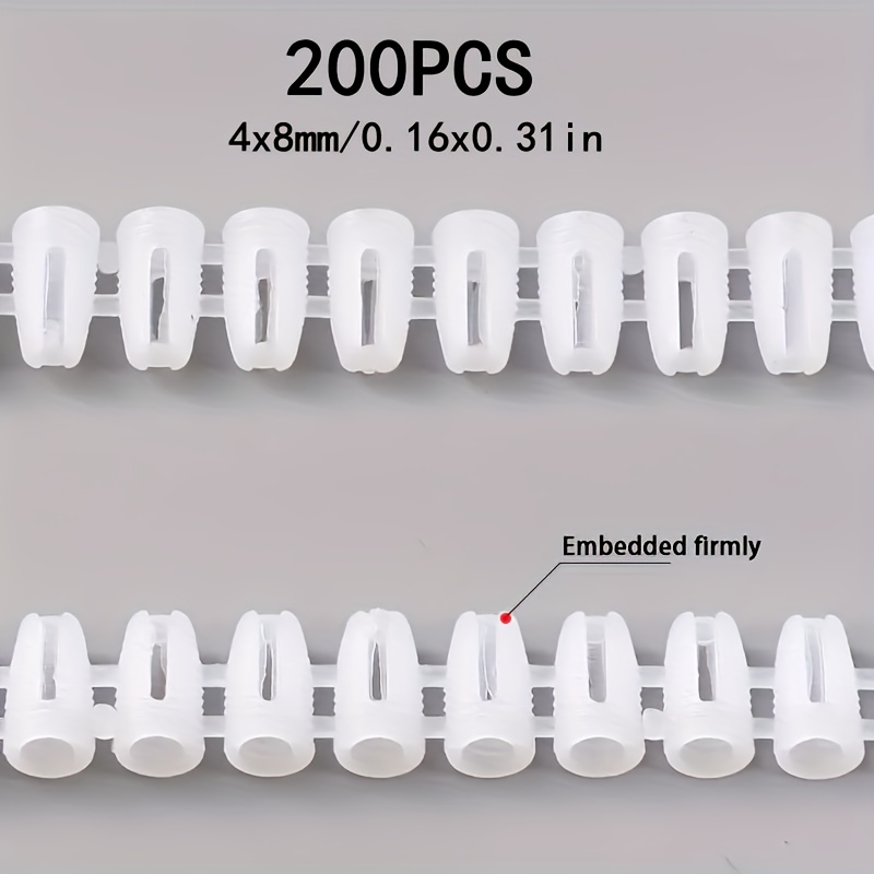 Image of 200pcs, Screw Hole Repair Expansion Plugs, M4 Self-tapping Screw Anchors, Hinge Installation Anchors. Suitable For The Installation And Repair Of Furniture And Cabinets, No Screws Required