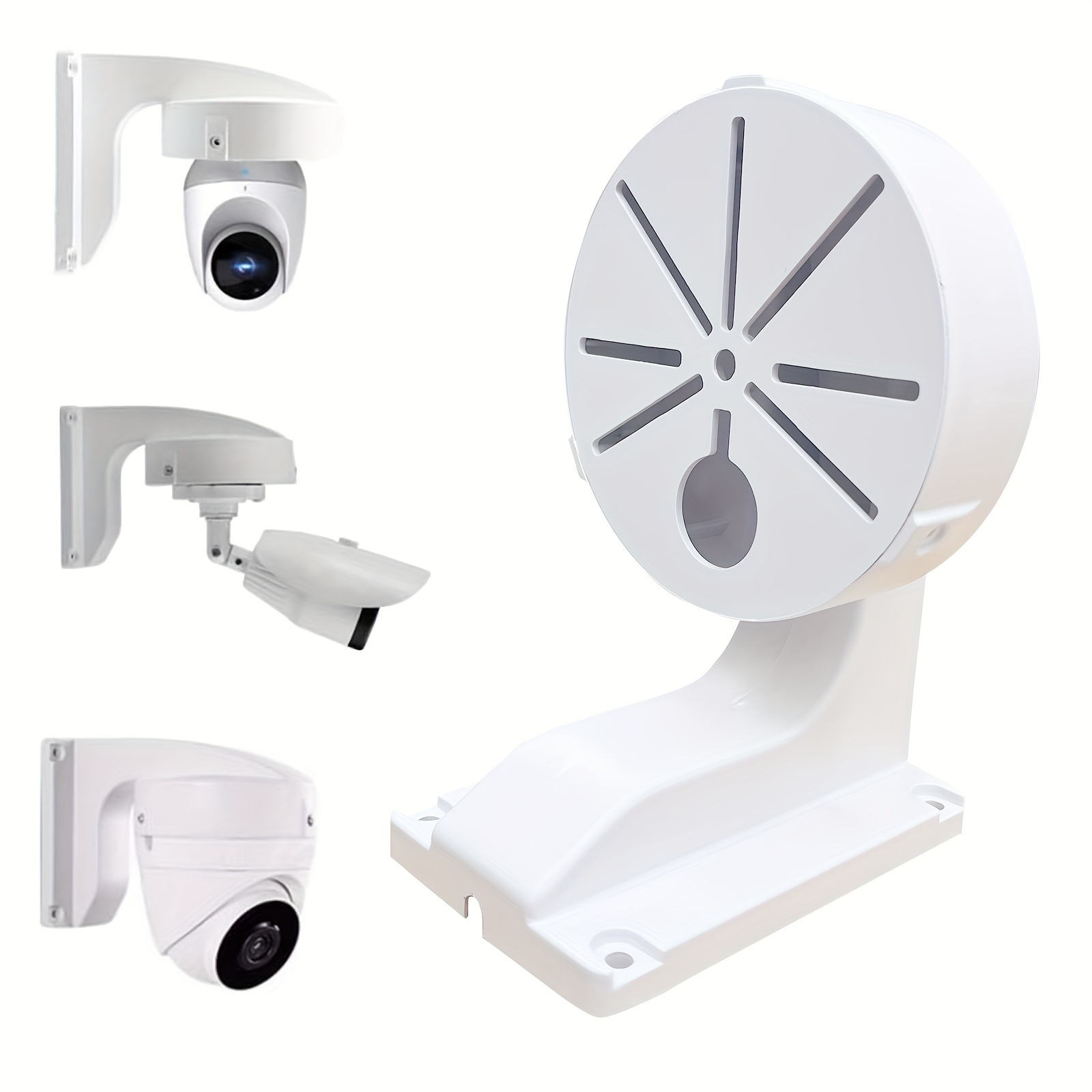 

Durable Abs L-type Wall Mount Bracket For Cctv Security Cameras - Indoor/outdoor, Fits Dome Ip & Cameras