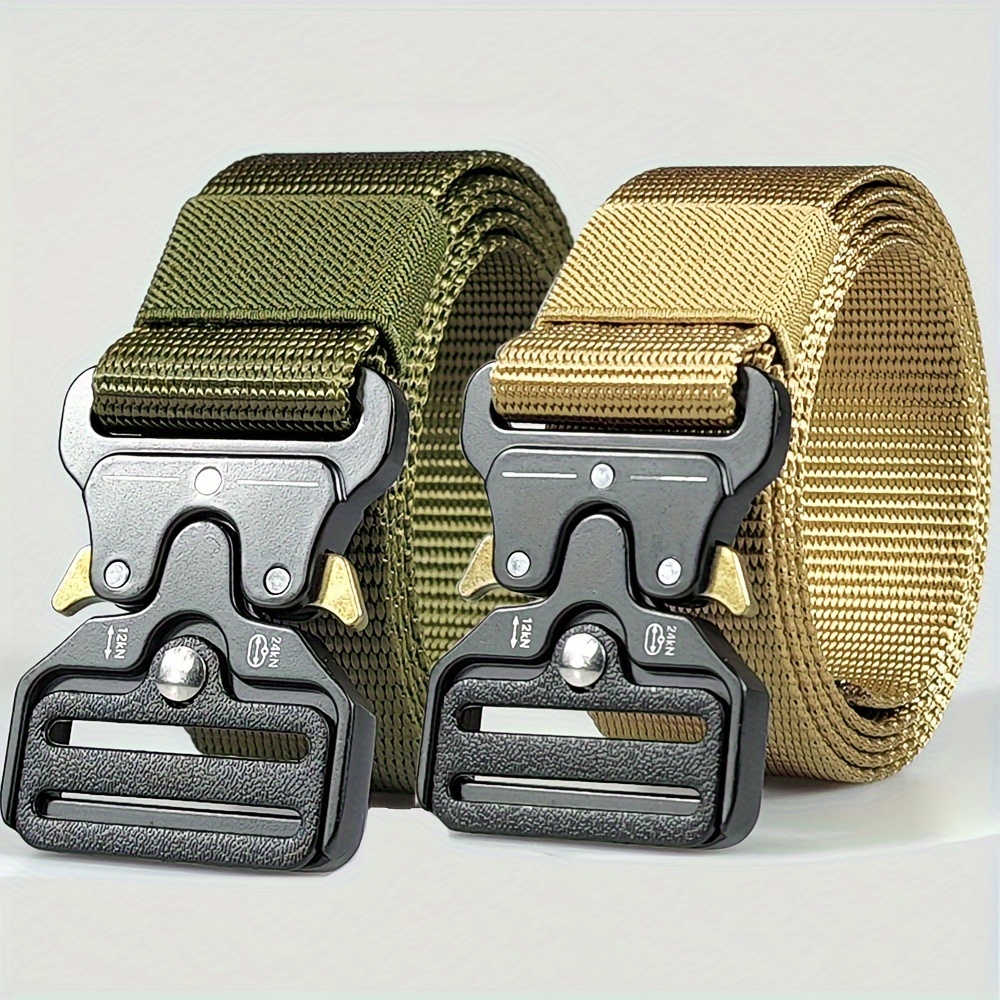 Quick Release Adjustable Nylon Work Belt for Men