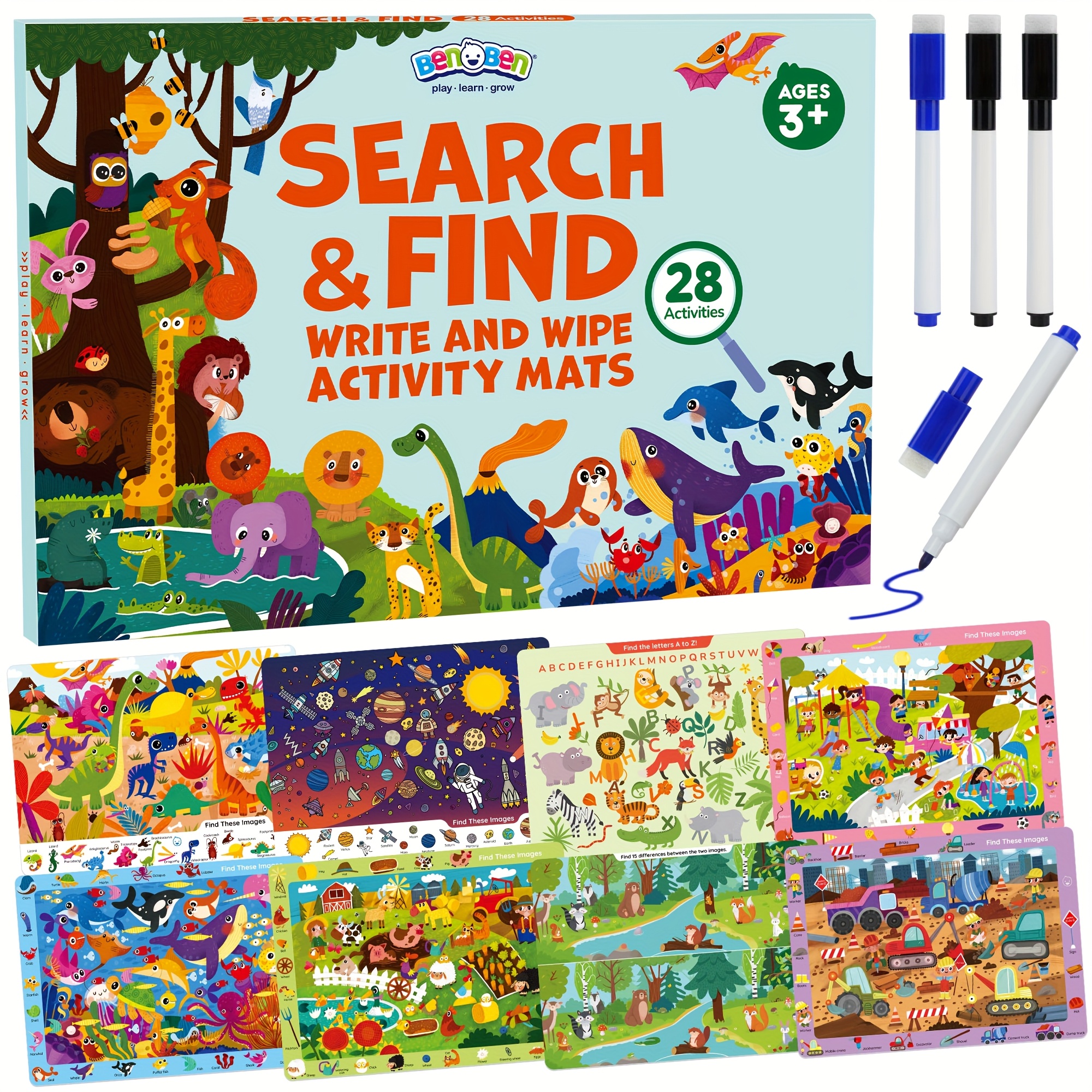 kids educational toys sold on Temu United States