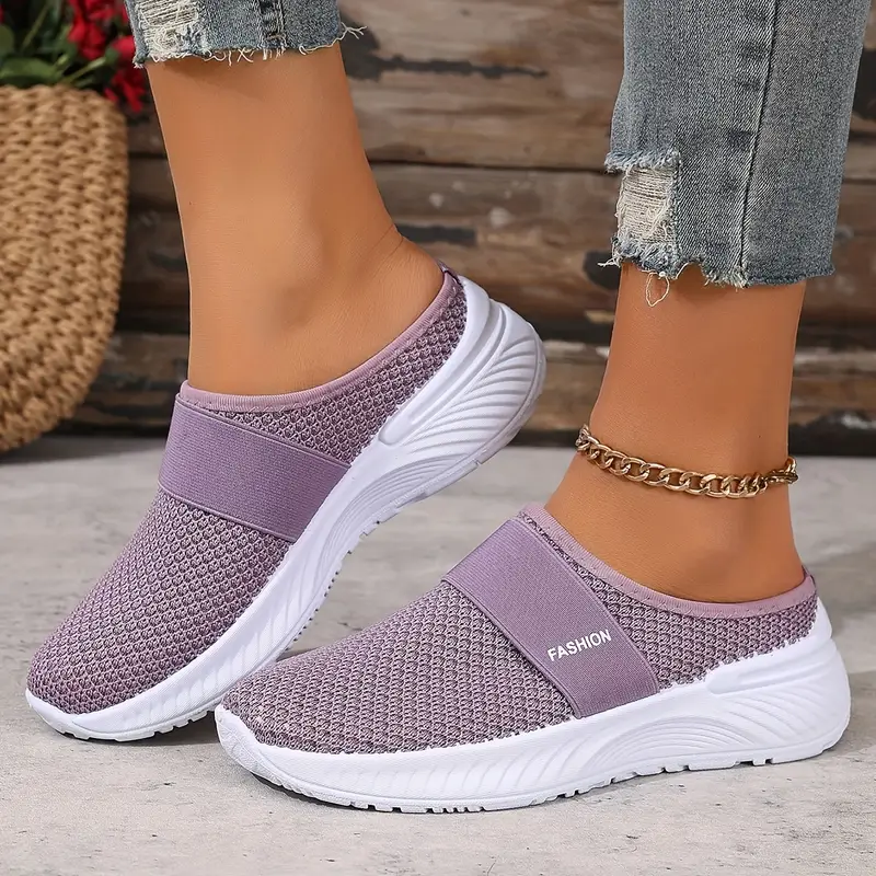 womens white slip on sneakers breathable mesh fabric pvc sole comfortable casual shoes for beach travel and everyday wear summer shoes mesh upper ladies sneakers details 8