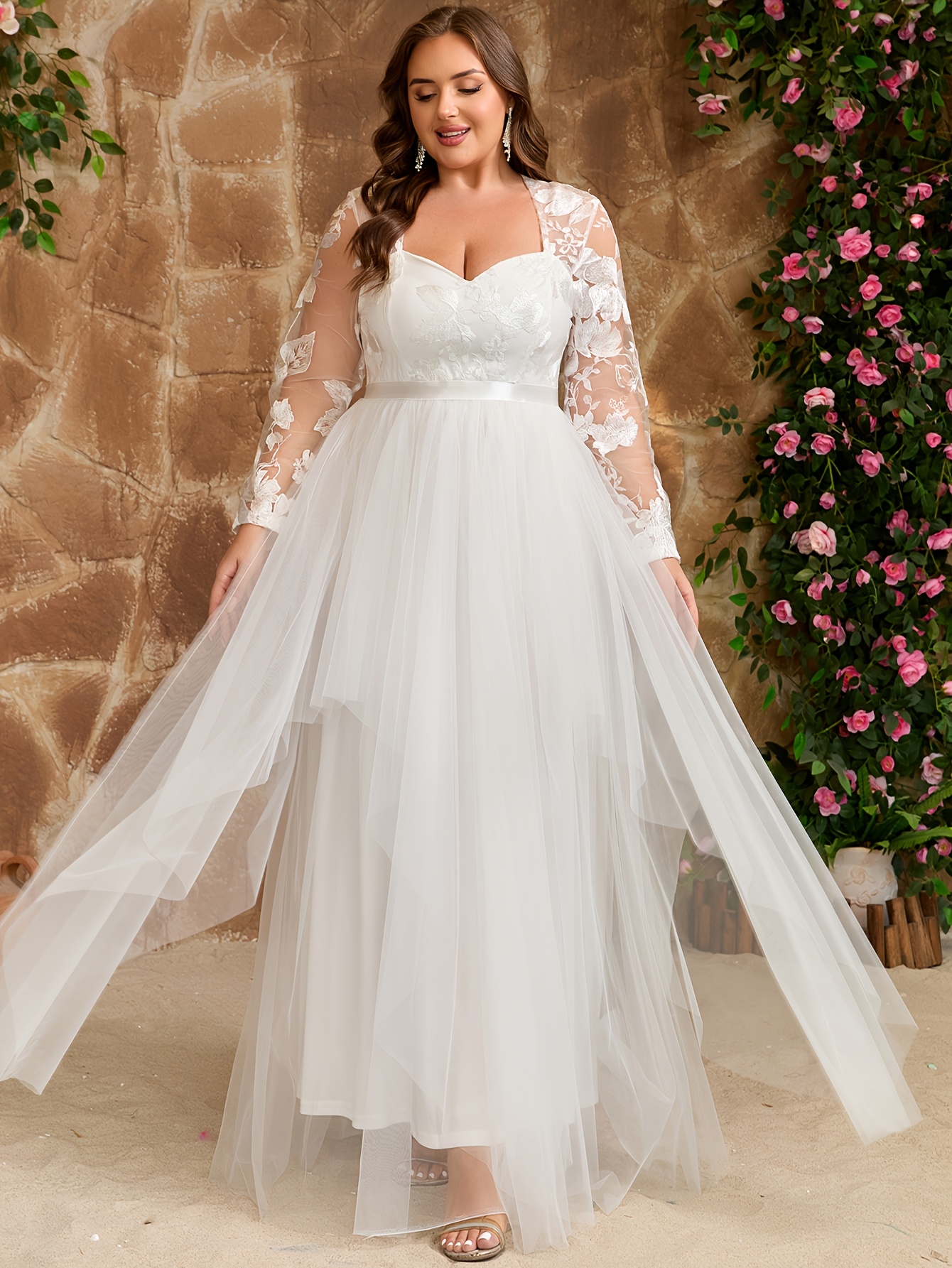 plus size bridal shower dresses - Plus Size neck beautifully highlights the Concert Dresses Maxina Crossover Dress Color:Baby blue