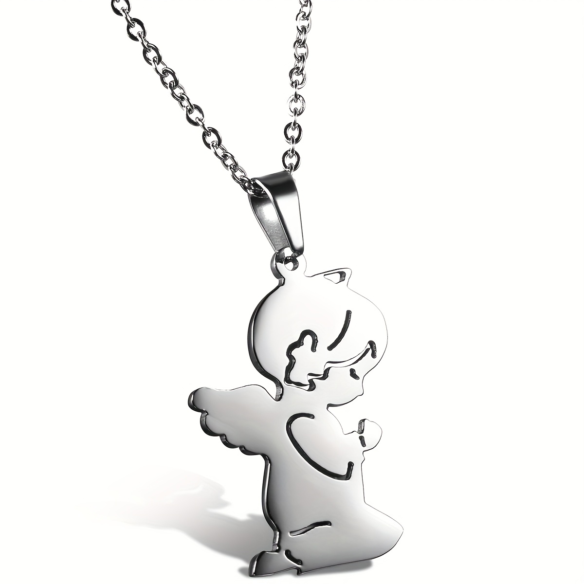 Image of Pendant Necklace - Cute Stainless Steel Jewelry For Women, Perfect For Daily Wear Or Gifting, Ideal For Christmas & , Pendant Necklace