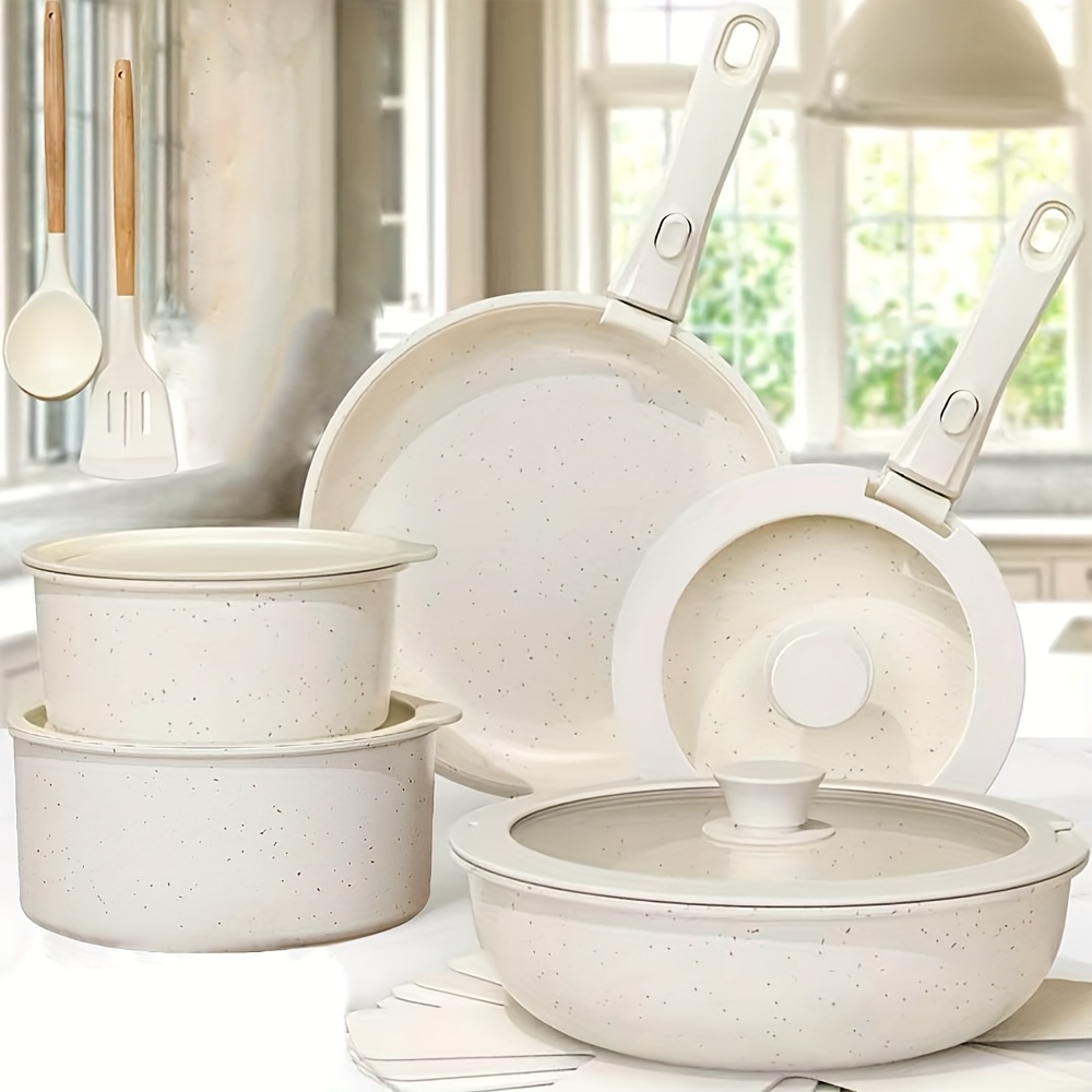 17 delars och pannset med non stick köksredskapssats - Temu Sweden