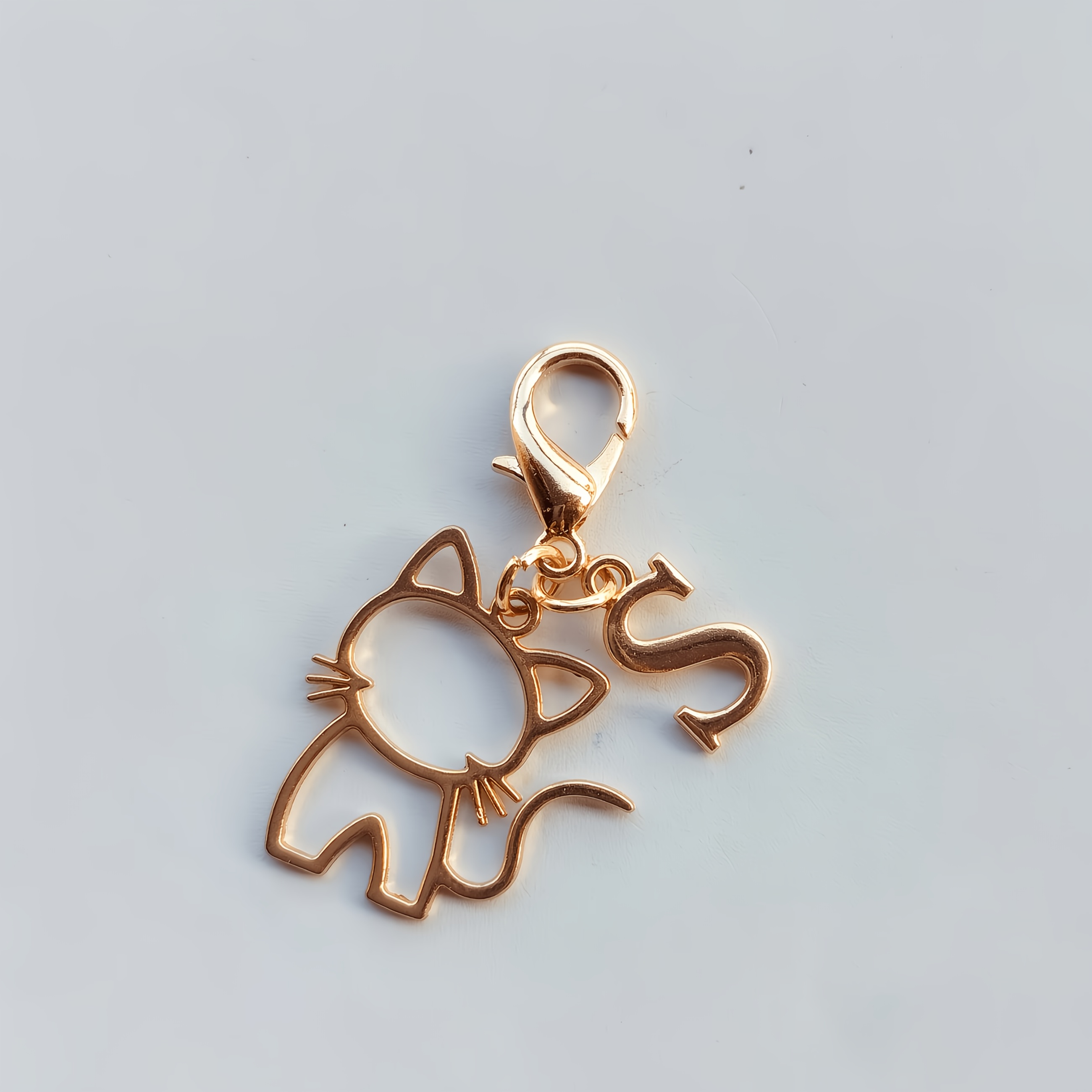 TEMU Cadeau de Noël, Porte-clés Chat Alphabet de , un Cadeau pour des Chats, Convient pour Clés de Voiture/Breloques de Sac, un Accessoire Cadeau de