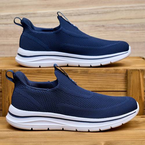 mens slip breathable lightweight casual walking sneakers for everyday leisure