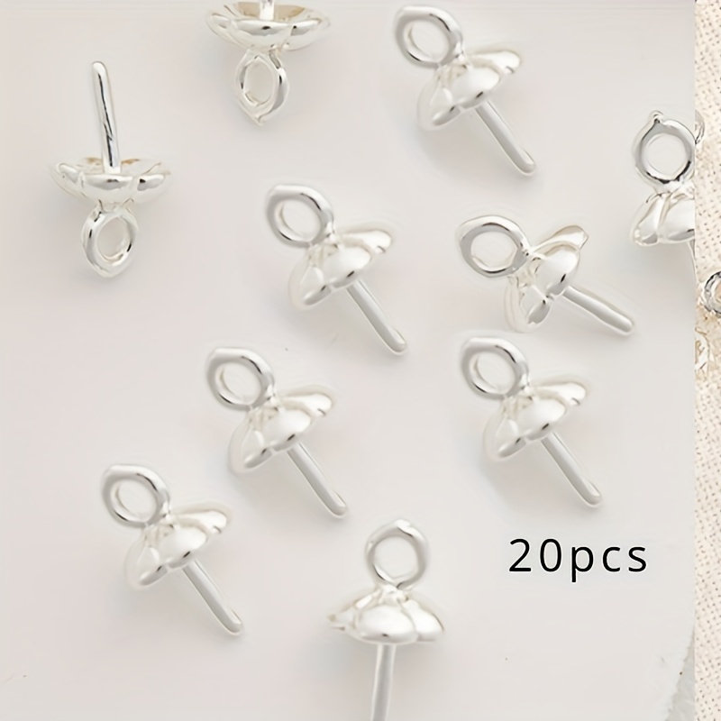 20pcs/pack Flower Umbrella Shaped Lamb Eye Pendant Diy Necklace Earring Drop Accessories