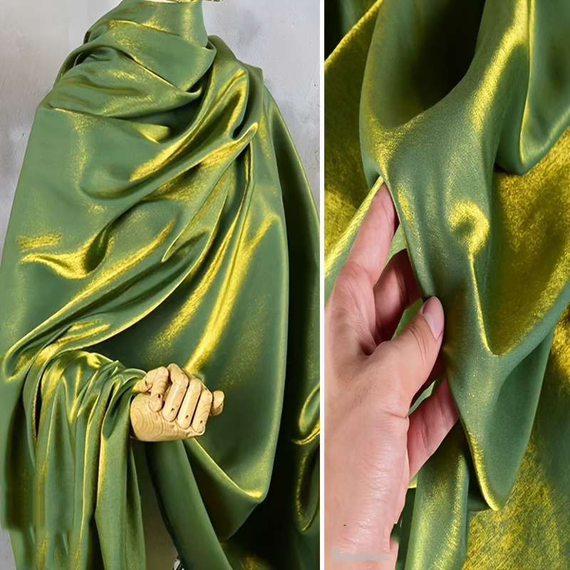 1* Golden Shimmering Fabric * in Light, Material for Wedding Dresses,  Evening Gowns, Additions, Curtains, And Backdrops