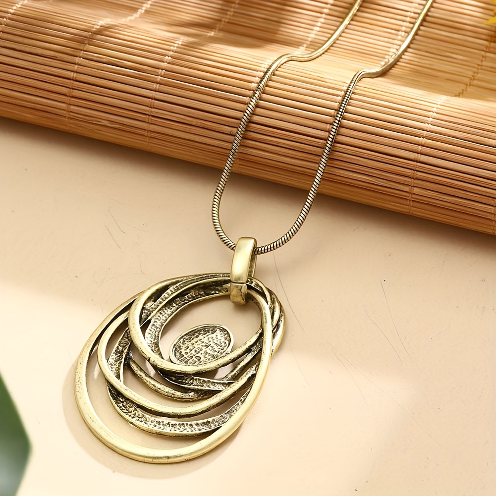 Women's Sweaters Chains Long Necklace with Tassel Decoration