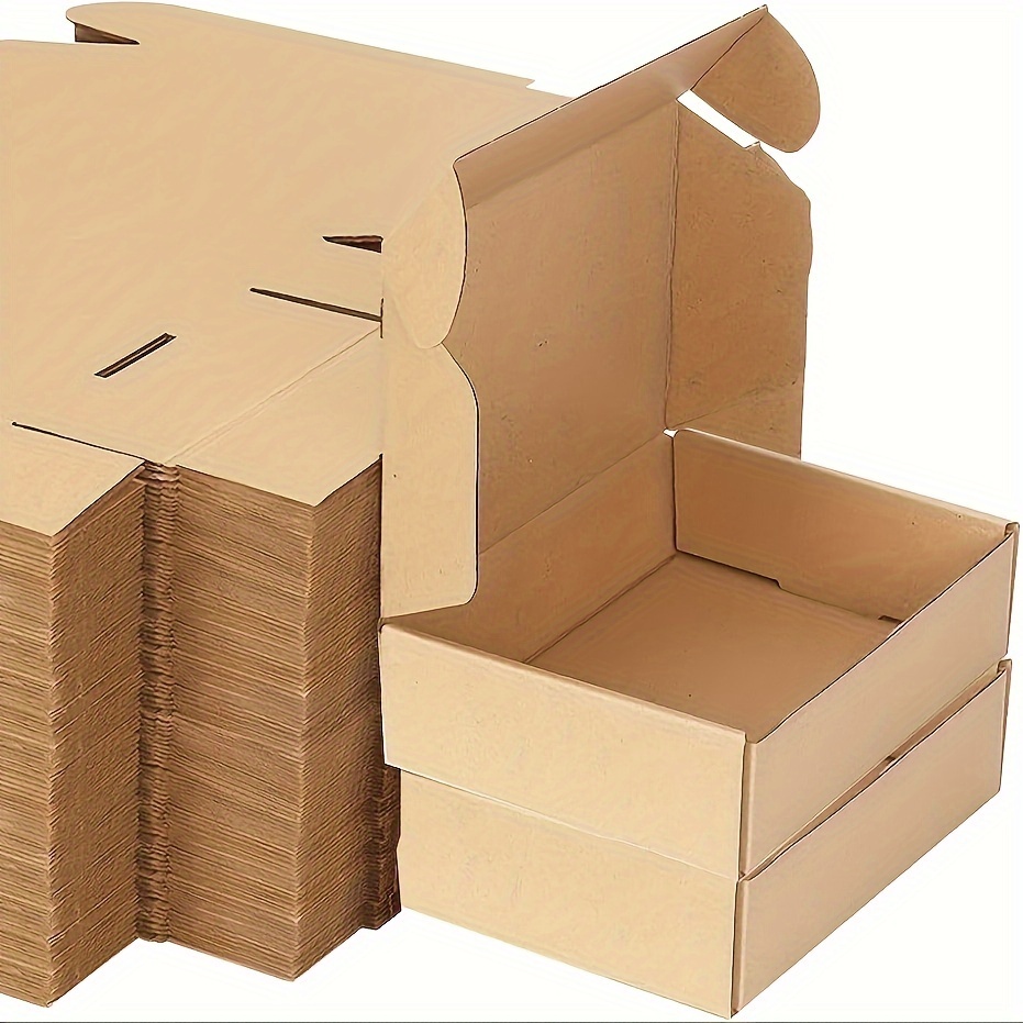 

7x5x1.5 Inches Shipping Boxes Set Of , Small Corrugated Cardboard Box, Brown Mailing Boxes For Packaging Small Business