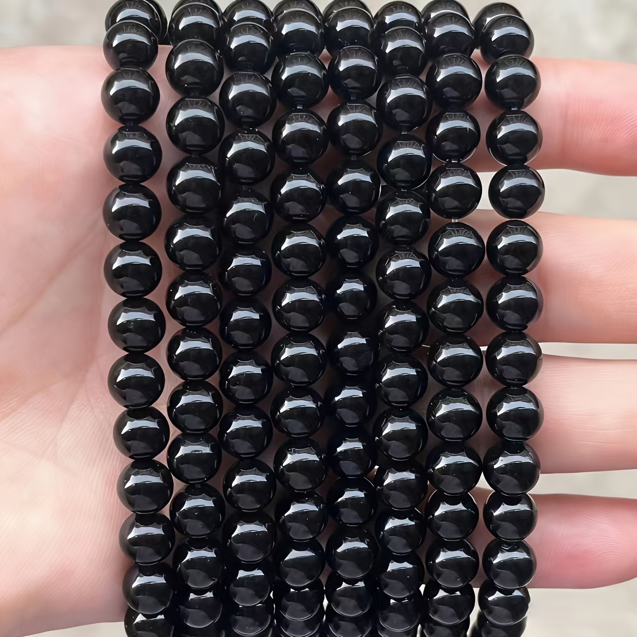 TEMU 30 pièces Perles d' Multitaille, Ronde, pour Création de Bijoux DIY (4-10mm)
