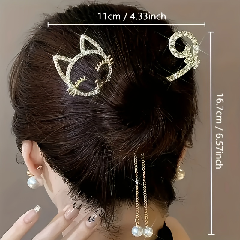 6pcs creative animal design metal hair clip set stylish and cute hair accessories for everyday use parties or gifts elegant hairstyle clips Product details 2