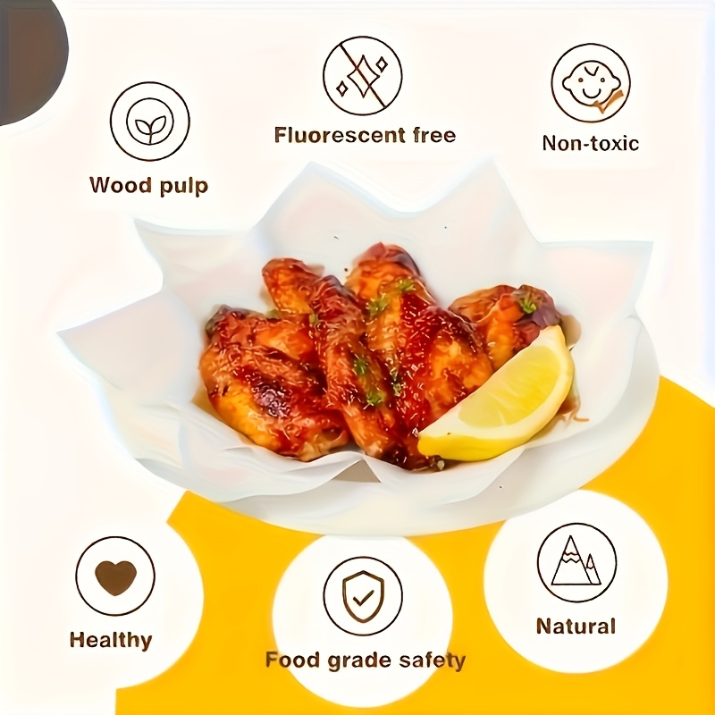 50 pack pre cut parchment paper baking sheets 9x13 inch unbleached non stick half sheet pan size for baking cooking grilling air fryer steaming deep fryer   home   enthusiasts Product details 6