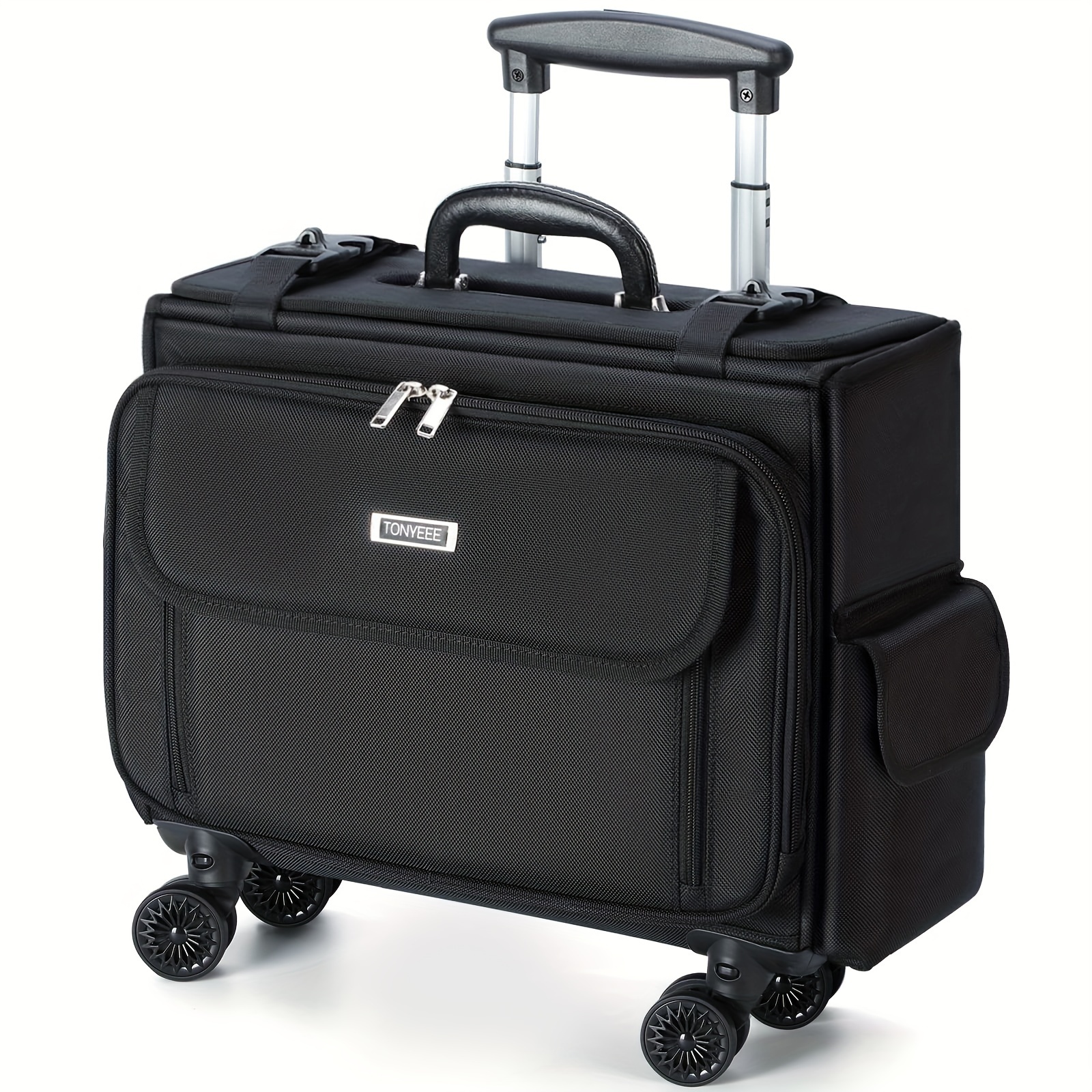 rolling laptop bag 15 inch rolling laptop briefcase Temu