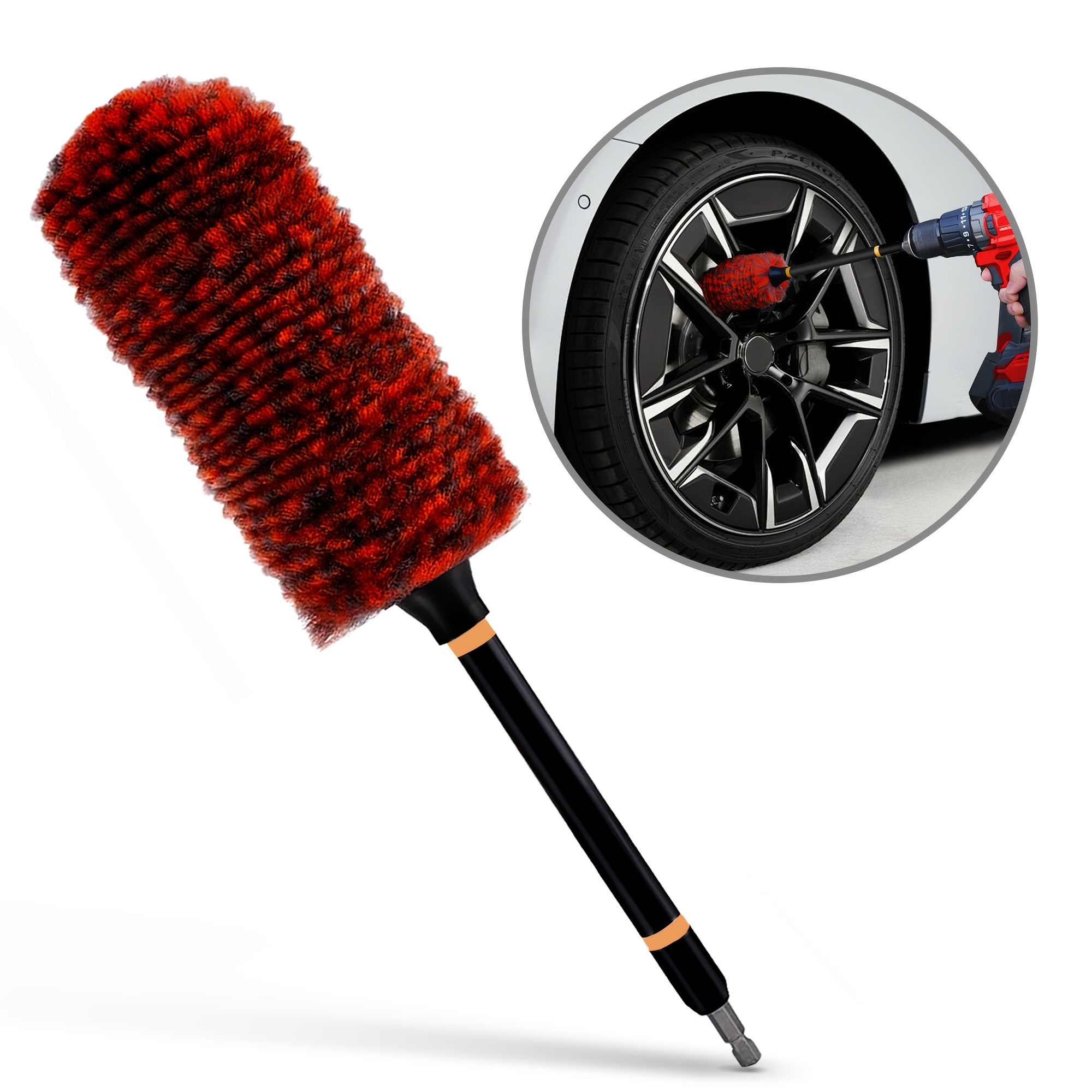 Temu – TEMU 1pc Innovative Electric Wheel Drill Brush For Power Drills, Microfiber Wheel Brush For Deep Cleaning Of Wheels And Automotive Grills, Spokes,