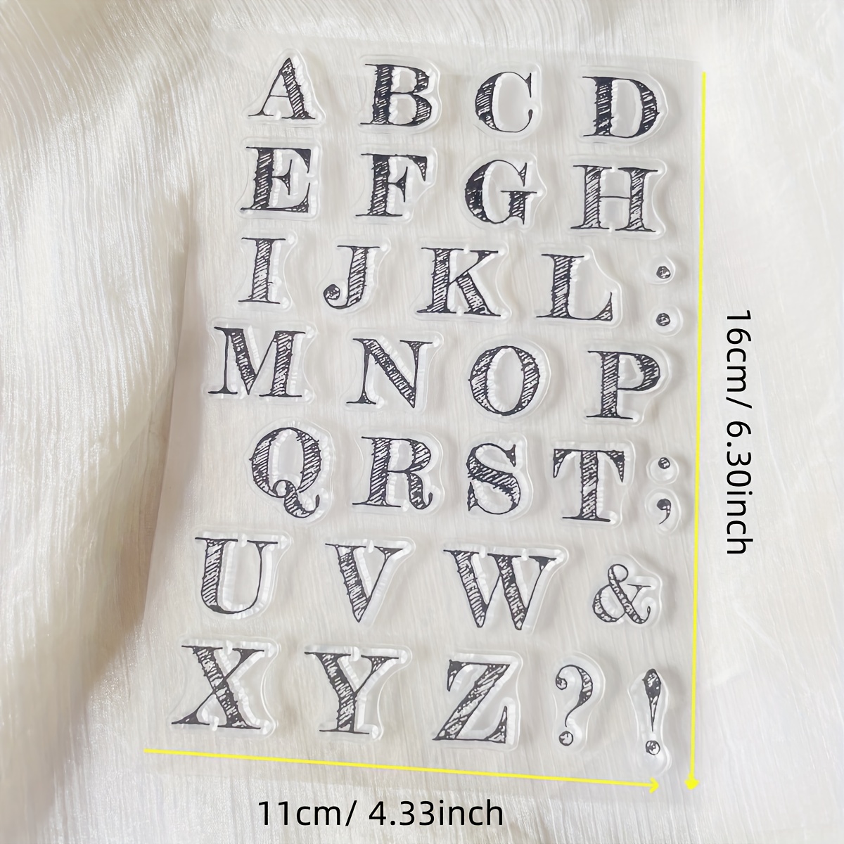 1pc Letter Alphabet Clear Stamp Transparent Stamp Seal Sheet For Scrapbooking Photo