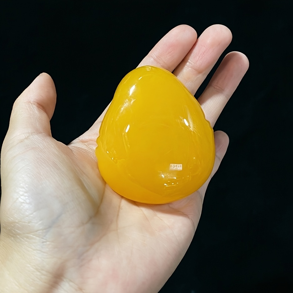 Maitreya Pendant in Natural Chicken Fat Yellow Amber, Unisex