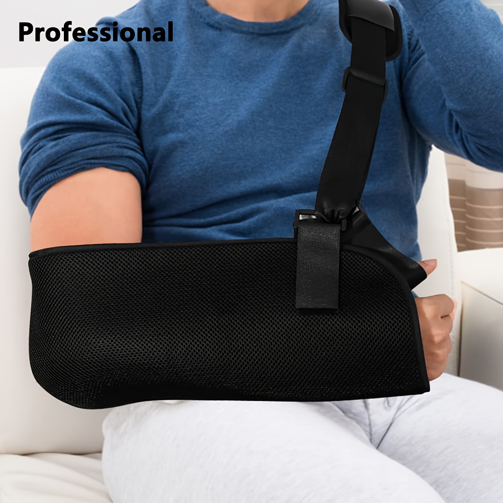 Jibingyi Kids Arm Sling Medical Shoulder Immobilizer Rotator Cuff Wrist Elbow Forearm Support Brace Strap Breathable Arm Sling Broken Fractured Arm S
