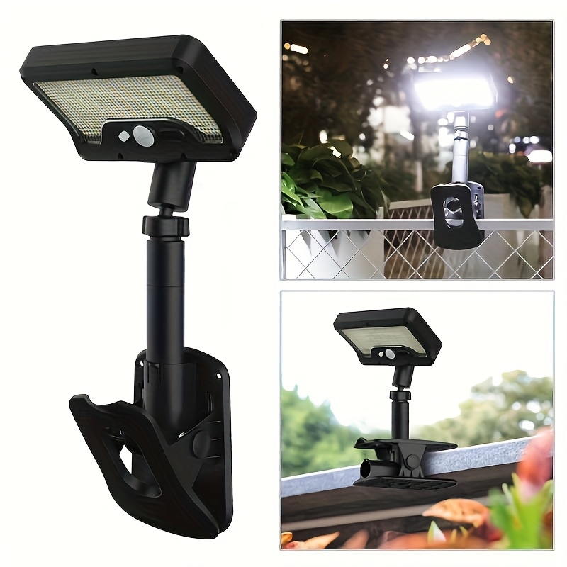 Image of Ip65 Outdoor Solar Light, Clip-on Solar Lamp With Sensor, Suitable For Camping And Exploration, Indoor Emergency Lighting, Yard, Fence, Garden, And More Scenes