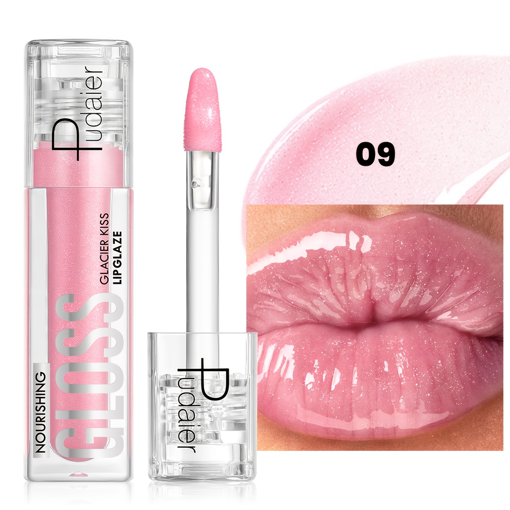 Image of Pudaier Waterproof & Sweatproof Lip Gloss & Lipstick Suitable For Skin Types, Long-lasting Moisturizing Lip Balm With Hydration, Glossy Lip Gel For, Gentle Winter Lip Care, Christmas Gift For