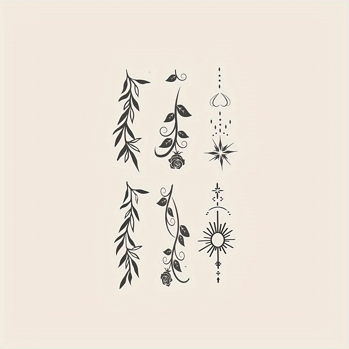 5 Temporäre Tattoo-Aufkleber 'Teufelsmotte' – Wasserfest, Semipermanent, Für Haut, Entwickeln Sich In 24–48 Std.