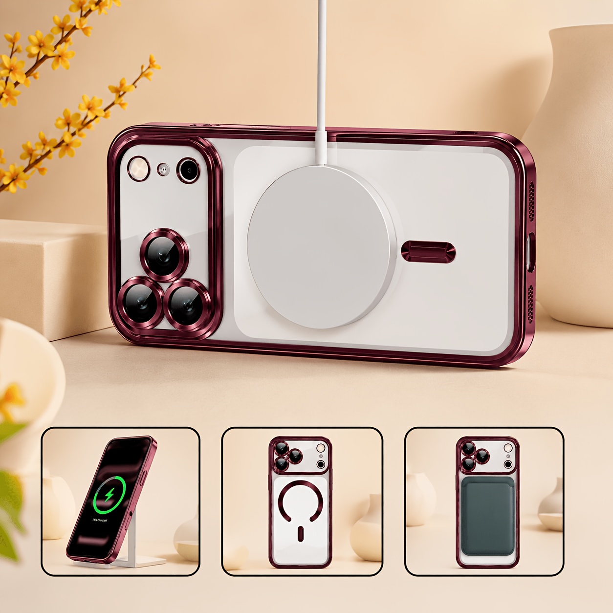 Capa de Celular: Conjunto 2 em 1: Capa + Suporte para Celular 6