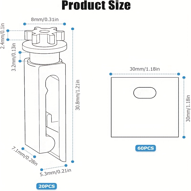 TEMU 20 60pcs Vertical Blind Repair Kit, Abs pc Anti-break Ã Installation, Compatible With And Other , Suitable For Home/commercial Use
