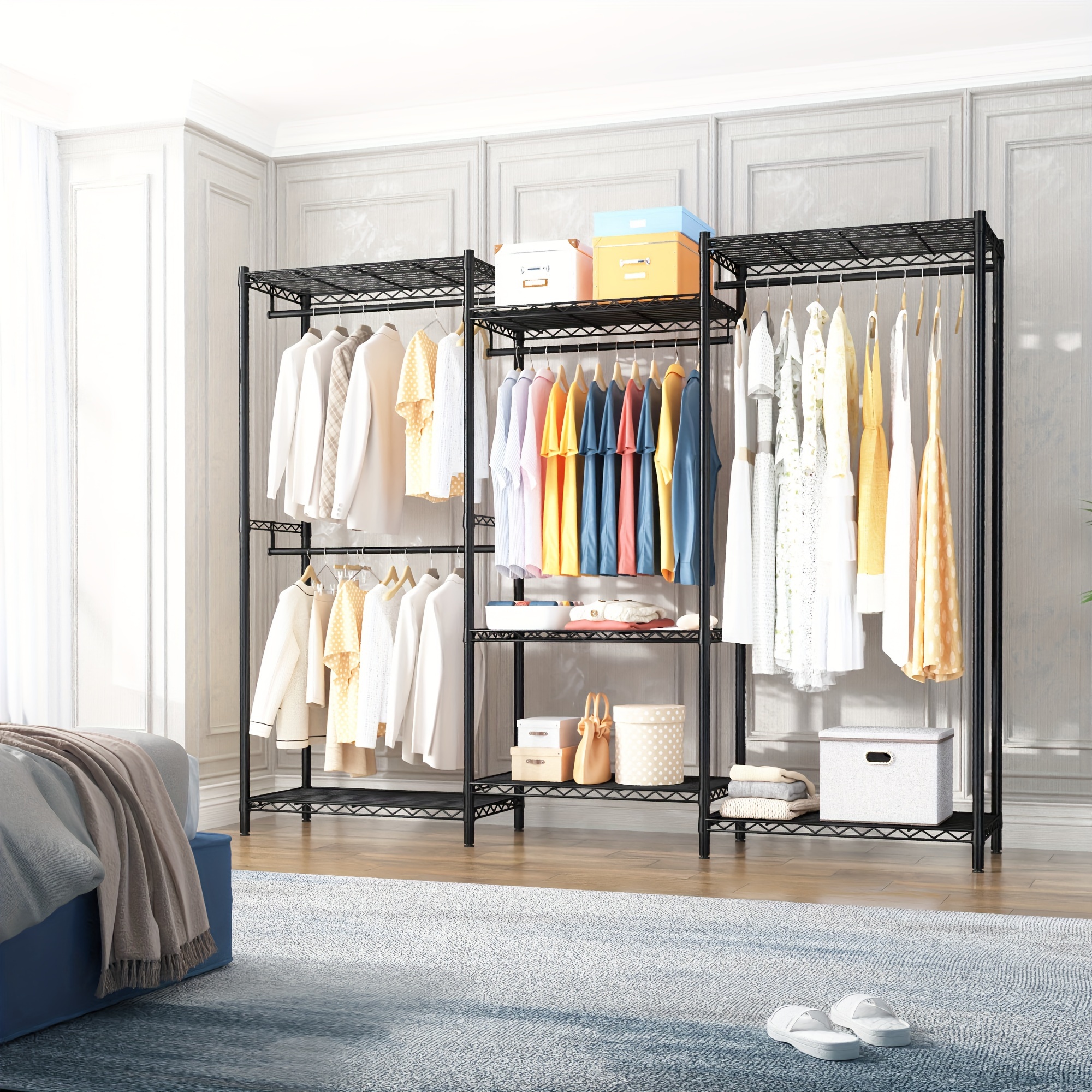 perchero ropa metálico ajustable resistencia Temu