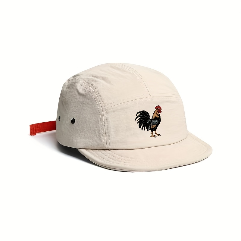 TEMU Unisex Casual Lightweight Five-panel , Adjustable Hat, Outdoor Baseball , Suitable For Running, Camping, And Daily Use; Men's Professional