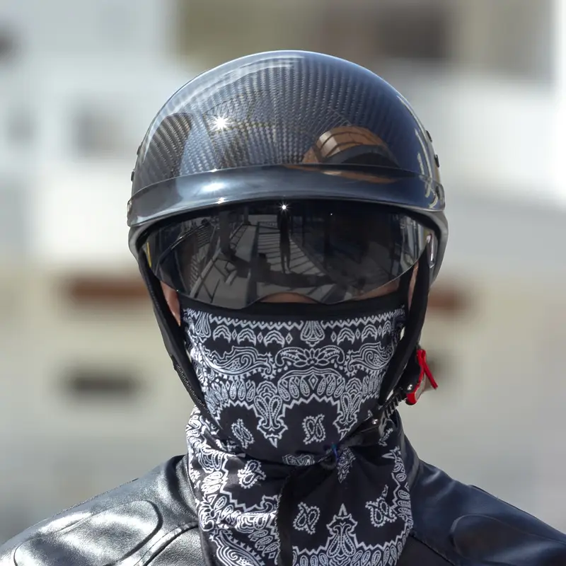 bandana print motorcycle helmet Skullskins Black Off Road Cover These caps are frequently used by mjmoto Motorcycle Helmet Balaclava Retro