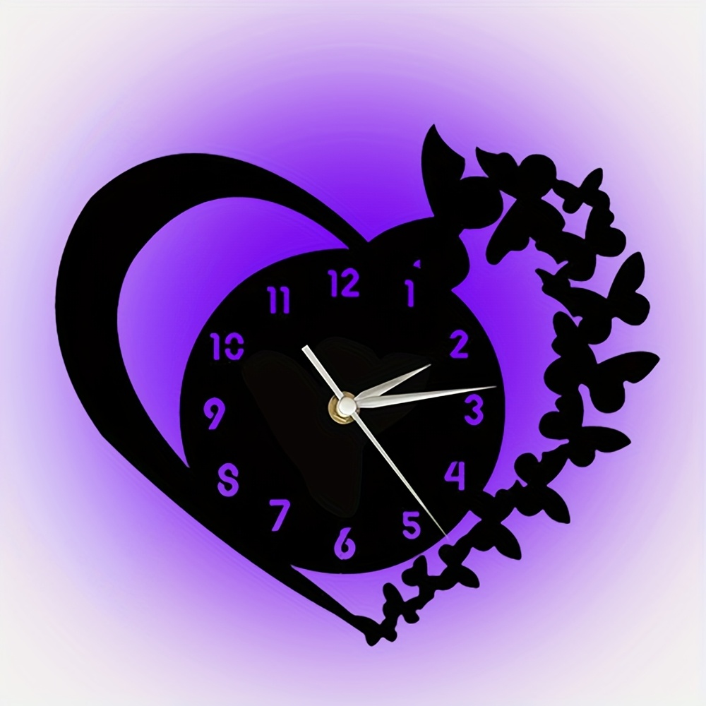 Image of Vinyl Wall Clock, Ideal For Living Room, Bedroom, Kitchen And Office Decor, Perfect Gift For Birthdays, Mother's Day, New Year's Day, Easter, Graduation, Christmas, Halloween, Silent Wall Clock
