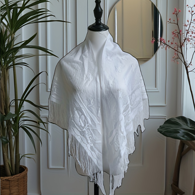 TEMU sciarpa triangolare in , elegante sciarpa e scialle da donna