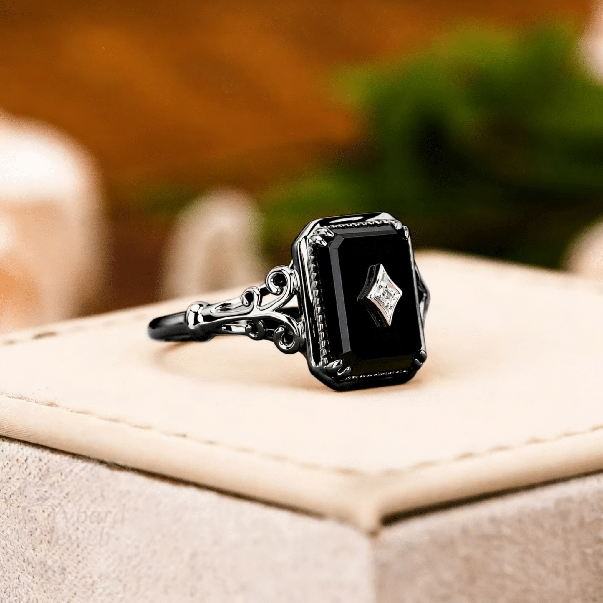 Men's Dark Gothic Fashion Ring, Unisex Style