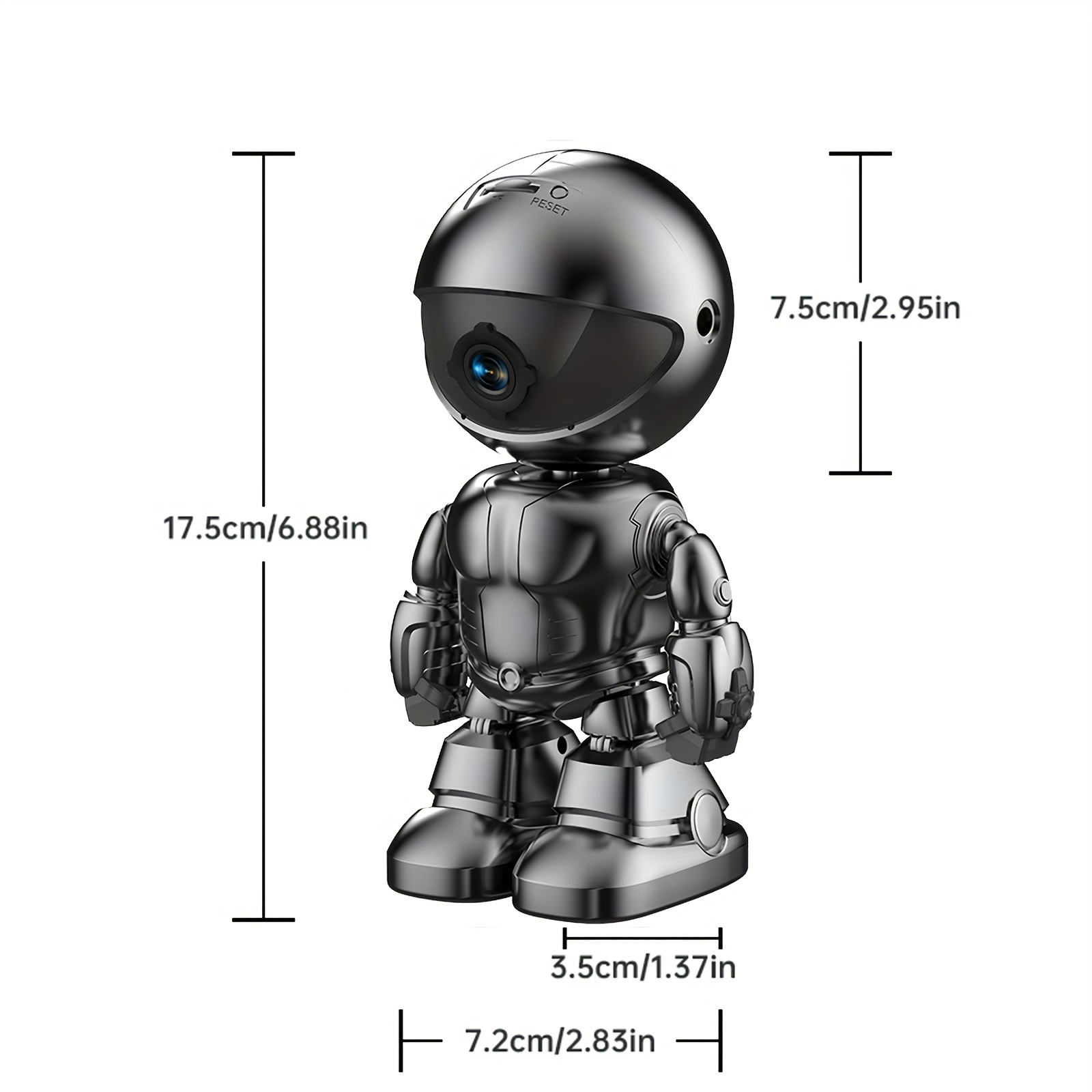 robot security camera 2k hd indoor outdoor like ptz pan tilt Temu