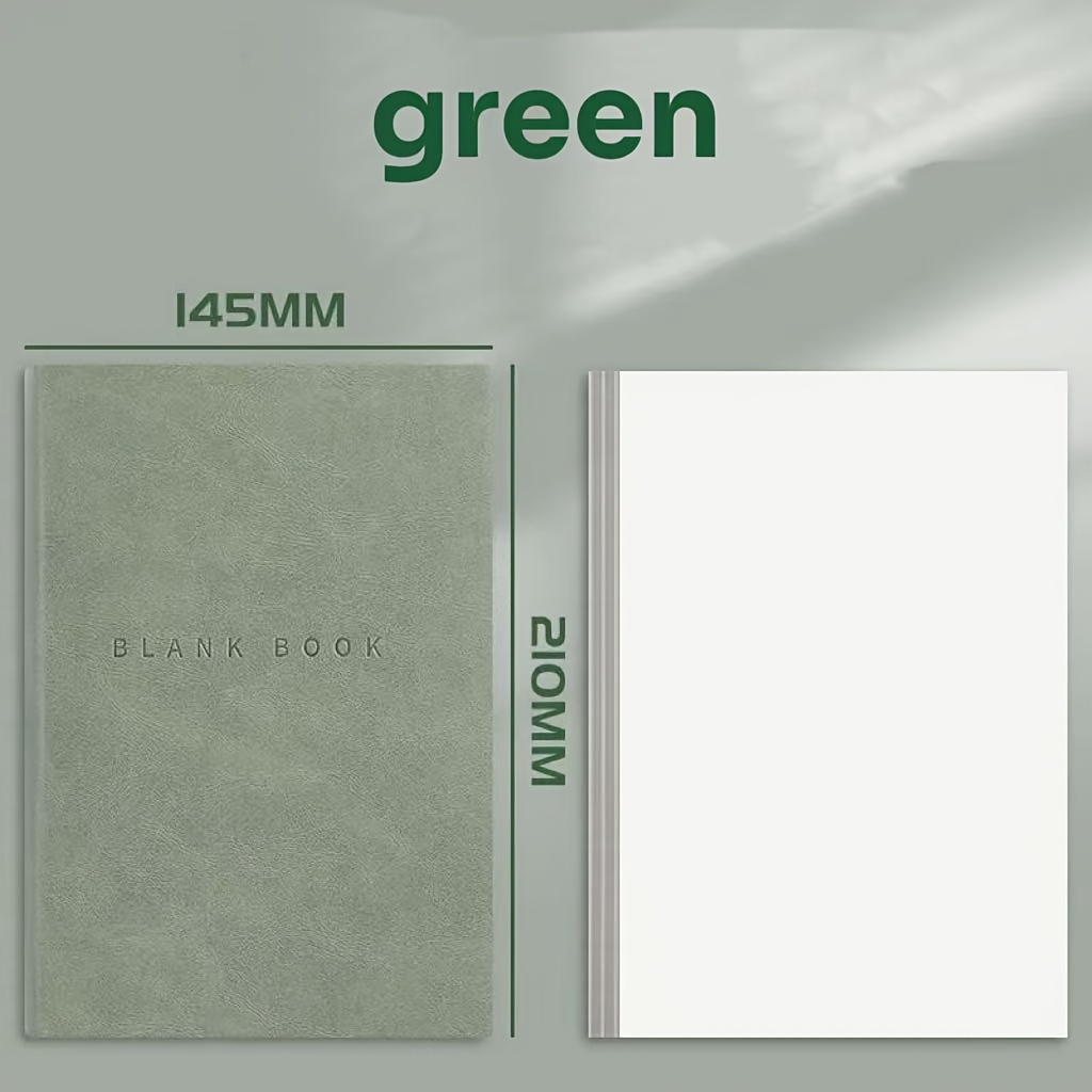E-shop 1 Pack Ultra-Dickes PU-Leder Notizbuch - 730 Seiten (3 Bücher gebunden), Weicher mit Glanzseiten, Ideal für College, Kunst, Journaling, Business