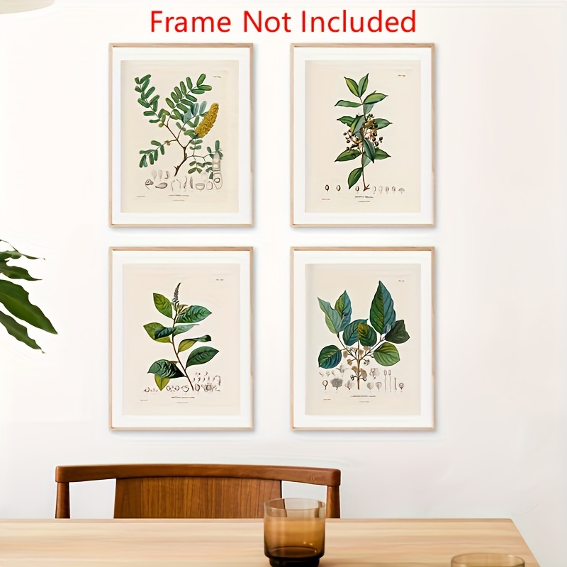 3/4個のアンティークフランスの植物イラストプリント ビンテージ植物ポスター 森の野花キノコの壁アートキャンバスペインテ - Temu Japan