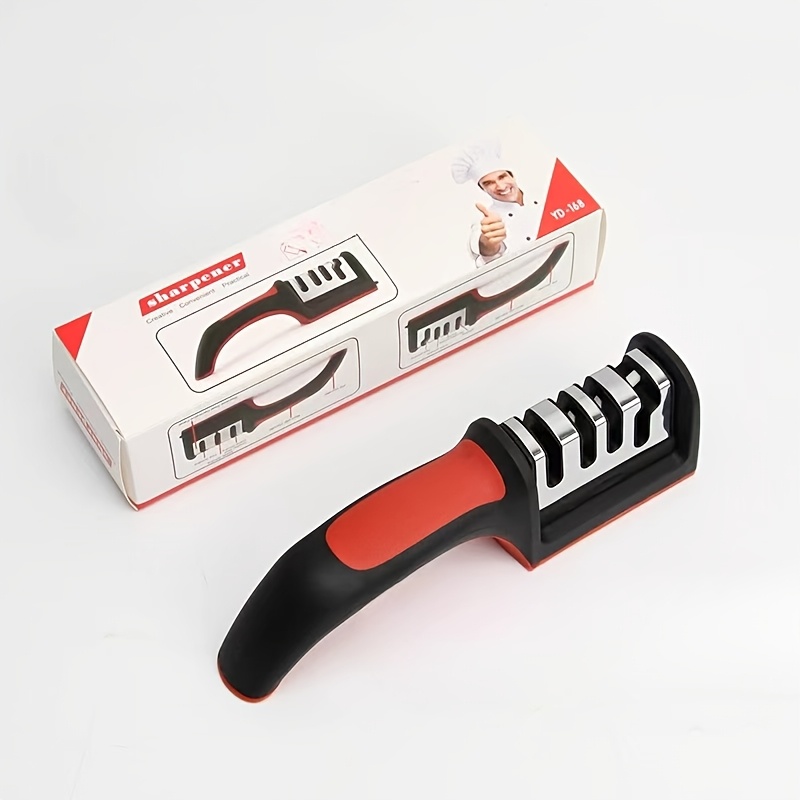 Outdoor Knife Sharpener, Professional Kitchen Sharpening Stone Grinder, Knives Whetstone Ceramic Sharpener Tool